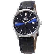 Orient Automatic Blue Dial Blue Leather Men's Watch RA-AC0F06L10B picture