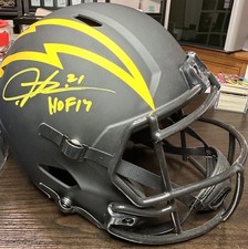 Ladanian Tomlinson Signed Slate Chargers Full Size Authentic Helmet Beckett COA picture