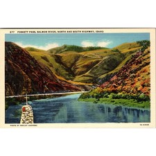 Foskett Pass Salmon River ID Vintage Postcard SPL21 picture