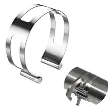 3 Inch Stainless Steel Exhaust Clamp for Welding Pipe Repair Universal Fit Silve picture