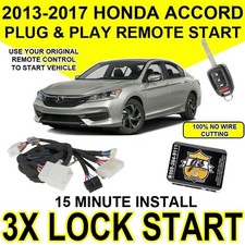 J's Alarms w/ Key Start Plug & Play Remote Start For 2013-2017 Honda Accord HO3 picture