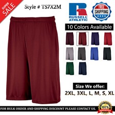 Russell Athletic Dri-Power Mens Essential Performance Shorts With Pockets TS7X2M picture