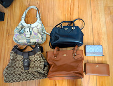 Authentic Coach Handbag & Wallet Collection Lot (6 Pieces) picture