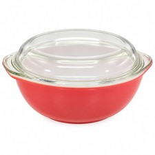 Vtg Pyrex Flamingo Pink 024 2QT Casserole Dish 684-C Glass Lid 1950s USA picture