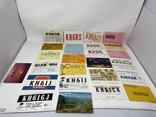 QSL Card Lot of 28 Vintage Hawaii Maui Honolulu Kula 1961-89 picture