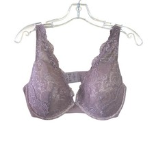 New ThirdLove 24/7 Lace Contour Plunge Bra Mauve Size 36 D picture