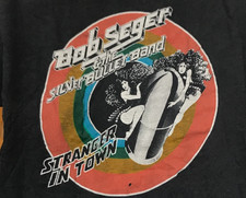 Vintage 1978 Bob Seger and the Silver Bullet Band Black men All size Shirt B428 picture