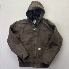 Carhartt Duck Insulated Active Jac Brown XL 104050-DKB Loose Fit picture