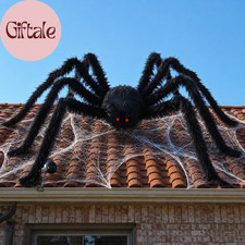 15FT Giant Spider Halloween Decoration Outdoor Extra Large Black Spider picture