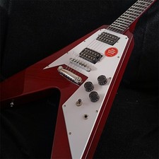 Solid Body Electric Guitar Stainless Rounded Fret Edge Fixed Bridge Apple Red picture