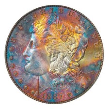 1887-P NGC MS65 MORGAN $ MONSTER 