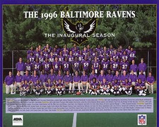 1996 BALTIMORE RAVENS FIRST INAUGURAL SEASON TEAM  8X10 PHOTO PICTURE  picture