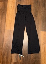 Nike Skims Fold Over Wide Leg Pants in Obsidian XXS picture