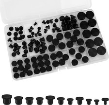 110-Piece Silicone Rubber Hole Plug Set - 11 Sizes for Sealing and Covering picture