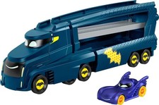 Fisher-Price DC Batwheels Hauler with Ramp & Bam Batmobile Diecast Toy, Age 3+ picture