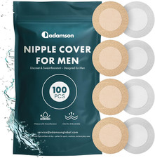 - Nipple Covers for Men - 100Pcs (50 Pairs) – Mens Nipple Cover Hider for Runnin picture