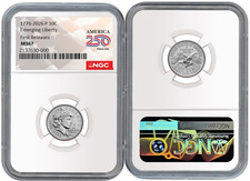 1776 - 2026 P Emerging Liberty 10C NGC MS 67 First Releases #2830 picture