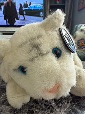 Vintage Mirage Casino Siegfried & Roy 12.5” White Tiger Plush Medallion Tag picture