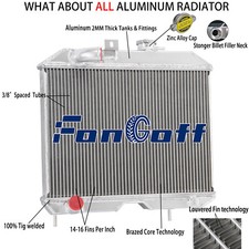 Upgrade 4 Row Radiator For 1943-1952 Jeep Willys MB/CJ-2A/M38 2.2L 2.6L 3.7L l6 picture