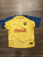 Vintage Nike Club America 2003 2004 Home Jersey, Size XL 24x28 Coca-Cola Corona picture