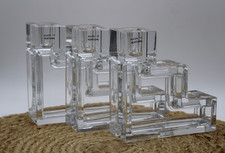 3 Metropolitan museum of art Glass candle holders by Wilber Orme picture