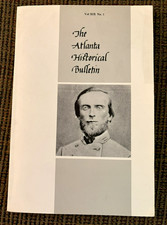 THE ATLANTA HISTORICAL BULLETIN: John M. Davidson CSA Letters 1862-1865 picture