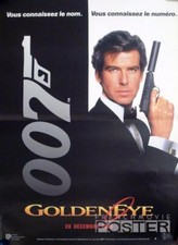 GOLDENEYE - JAMES BOND 007 - BROSNAN - RARE ORIGINAL ADVANCE FRENCH MOVIE POSTER picture