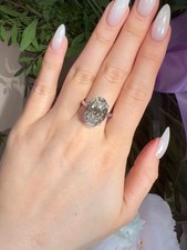 Elegant 7.50 Ct Oval Cut Lab Grown Diamond Engagement Ring 14k White Gold picture