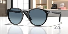 PERSOL PO3152S 9014Q8 Black Blue Gradient 52 mm Men's Sunglasses picture