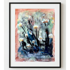 EMBRY Original Abstract 11x14 Acrylic Painting 