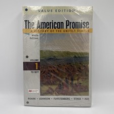 The American Promise Value Ed Vol 1 9th Ed Reading American Past 8th Ed Sealed picture