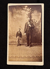 Antique Sideshow CDV Photo Major Tot Human Midget A. Newman Ex-Diesso Collection picture