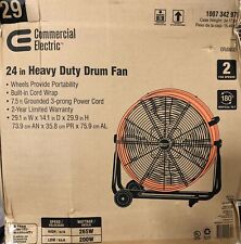 Commercial Electric 24 in. 2-Speed Heavy Duty Tilt Drum Fan New picture