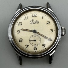 Vintage Croton Aquamatic Incabloc Mens Watch 31mm Cream Dial Automatic picture
