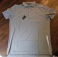 Johnnie-O Men's Polo Blue White Striped Size L NWT picture