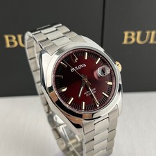 Bulova Surveyor 98B422 Men's Watch 39MM Red Dial Automatic Men's Watch picture