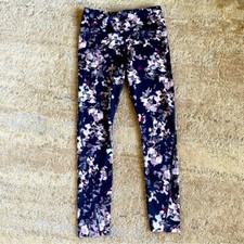 Athleta Challenge Bloom 7/8 Leggings Yoga Pants Workout Gym Blue High Rise: S picture