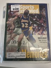1992 Magic Johnson Autographed Sports Illustrated Magazine picture