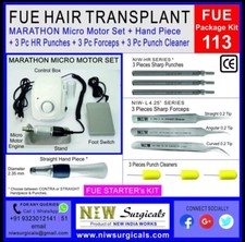 NIW INTERNATIONALS FUE Hair Transplant Kit 113 with Micro motor, etc.. picture
