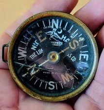 Antique NIGHT HAWK Compass Luminous USA WW1 World War 1 - WWI RARE - DAMAGED  picture