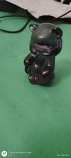 Vintage FENTON solid art glass black sitting 3 1/2