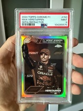 2024 Topps Chrome F1 Max Verstappen #150 Sepia PSA 9 picture