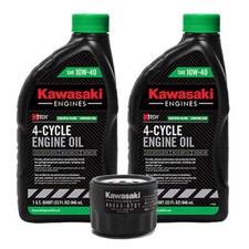 Genuine OEM Kawasaki Engine Oil Change Kit 99969-6296 49065-0721 10W40- 4 Cycle  picture