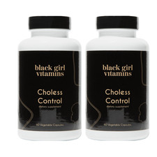 2-Pack Black Girl Vitamins Choless Control - Daily Cholesterol Support -120 Caps picture