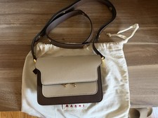 Marni Trunk Mini Leather Shoulder Bag Women's Brown picture