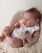 Chubby 20in Lifelike Reborn Baby Dolls Adorable Soft Body Handmade Sleeping Baby picture