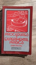 Procedures in Experimental Physics John Strong 1986 Vintage Paperback - Good picture