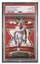 2019 Select Sean Taylor Maroon Prizm  /149 PSA 10 NASTY COLOR MATCH💎 picture