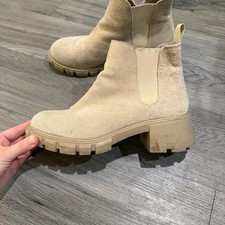 Steve-madden Women's Cream and Tan Boots picture