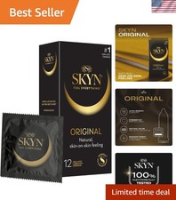 Ultra-Soft Lubricated 12 Pack Polyisoprene Condoms - Natural Feel Experience picture